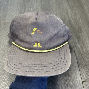 VINTAGE Chatham Squire Hat Cap Snap Back Blue Beer Bar Cape Cod Baseball Mens